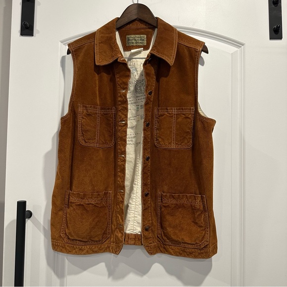 SKOTTS SUEDE Brown Corduroy Vest - Picture 1 of 7